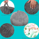 Kisoy Bean Bag Chair Faux Rabbit Fur Cover 3foot Giant Bean Bag Chairs - Grey - Brand New