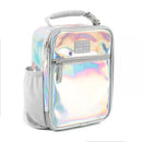 FULTON BAG CO UPRIGHT LUNCH BAG - WHITE HOLOGRAPHIC - Like New