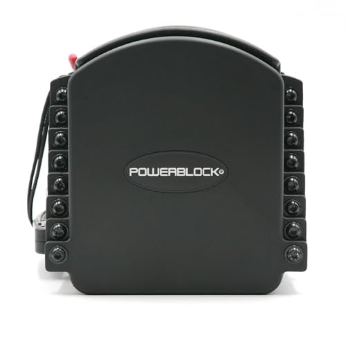 POWERBLOCK PRO 50 ADJUSTABLE DUMBBELLS SOLD IN PAIRS 5-50 LB DUMBBELLS - BLACK - Like New