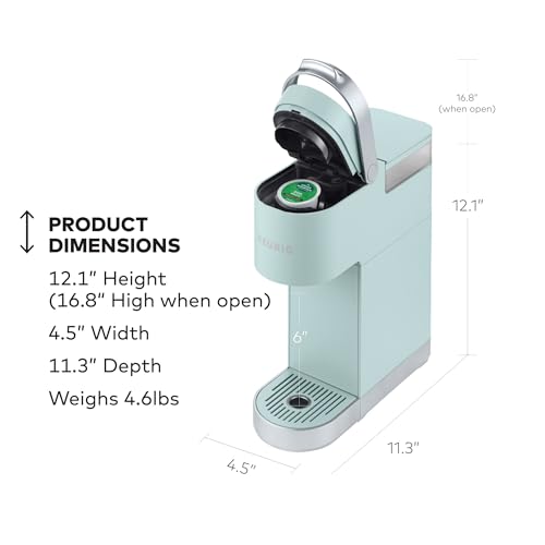 Keurig K-Mini Plus Single Serve K-Cup Pod Coffee Maker, 6 to 12oz, Misty Green - Like New