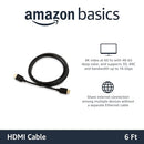 Amazon Basics High-Speed 4K@60Hz HDMI 2.0 Cable, 18Gbps, 3-Pack, 6 ft, 3Pcs/Pack - Like New