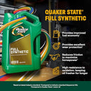 Quaker State Full Synthetic 10W-30 Motor Oil, 5 Quart, B00RRI7HI6 - Brand New