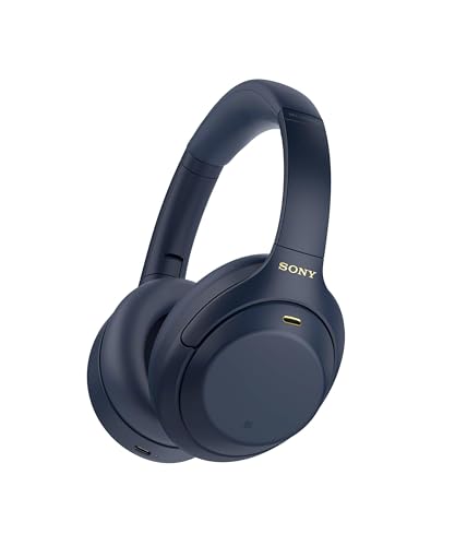 SONY WH-1000XM4 WIRELESS PREMIUM NOISE CANCELING OVERHEAD HEADPHONES - BLUE - Like New