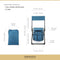 ARROWHEAD OUTDOOR MULTI-FUNCTION 3-IN-1 CAMP CHAIR: BACKPACK STOOL COOLER - BLUE - Like New