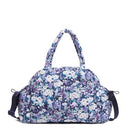 VERA BRADLEY WOMEN'S FEATHERWEIGHT TRAVEL BAG, ONE SIZE - ARTIST'S GARDEN PURPLE - Like New