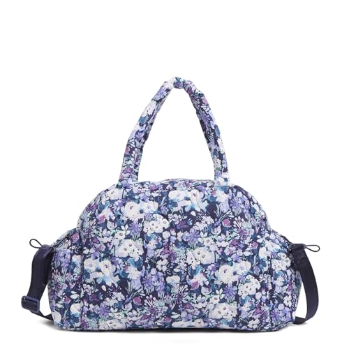 VERA BRADLEY WOMEN'S FEATHERWEIGHT TRAVEL BAG, ONE SIZE - ARTIST'S GARDEN PURPLE - Like New