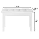 ALIMORDEN PU Leather Cushion Solo Piano Bench Stool Sheet Music Storage -White - Brand New