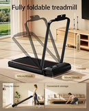 CURSOR FITNESS 14% INCLINE WALKING PAD TREADMILLS FOR HOME AND OFFICE - BLACK - Like New