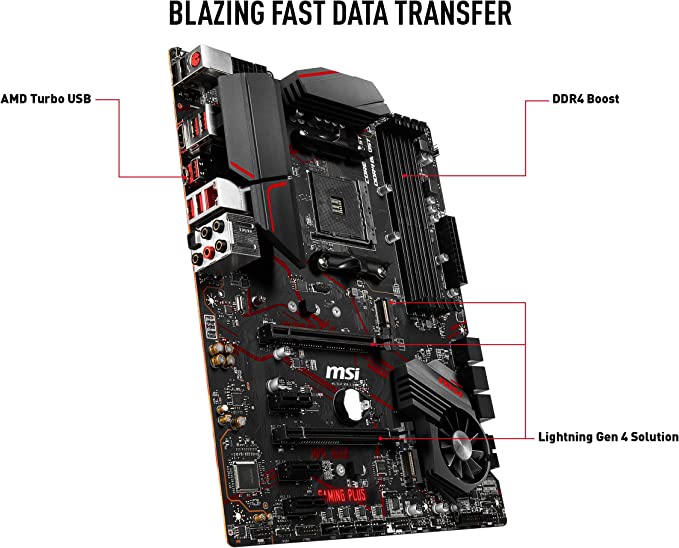 MSI MPG X570 GAMING PLUS Motherboard (AMD AM4, PCIe 4.0, DDR4, HDMI, ATX) - Like New