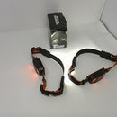 LED HEADLAMP USB RECHARGEABLE NIGHT RUNNING HEADLIGHT BAR BAND LAMP - ORANGE - Like New