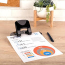 SWINGLINE SMARTTOUCH 2-HOLE PUNCH LOW FORCE 20 SHEETS 74135 - BLACK/GRAY - Like New