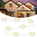 BRIGHTEVER PERMANENT OUTDOOR LIGHTS ALL SEASON WARM WHITE INDOOR, 100FT, 72 LEDs - Brand New