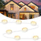 BRIGHTEVER PERMANENT OUTDOOR LIGHTS ALL SEASON WARM WHITE INDOOR, 100FT, 72 LEDs - Brand New