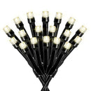 TOUCH OF ECO 125 SOLAR POWERED LED STRING LIGHTS, 68 FEET - WARM WHITE - Like New