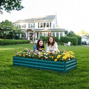 BUTUNITA Raised Garden Bed Green 6x3x1ft Galvanized Raised Garden Beds - Like New