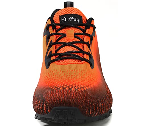 MEN'S TRAIL RUNNING SHOES FASHION HIKING SNEAKERS M903-2E-ORG/BLK-9W - Like New
