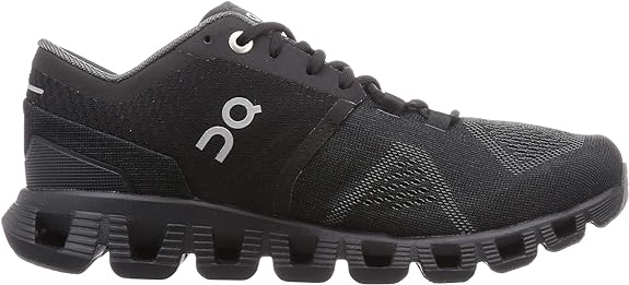 40.99701 On Running Women's Cloud X Sneakers Black/Asphalt 9.5 - Like New