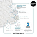 SIMPLY 20X25X4 AIR FILTER, MERV 8, MPR 600, 1 PACK, FURNACE AIR FILTER FOR HVAC - Like New