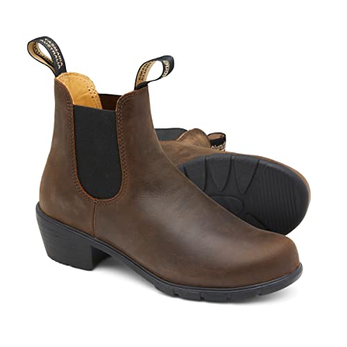 1673 Blundstone Women's Heeled Chelsea Boot Dark Brown AU/UK 5.5 8.5 - Like New