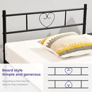 AINGOO Twin Bed Frame Metal Headboard Footboard SA1297T - Black - Brand New