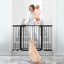 SYCYH Baby Gate, Extra Wide, Auto-Close Safety Pet Dog Gates B09Q26GPTG - Black - Brand New
