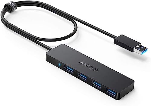 Anker USB Hub 4 Ports USB 3.0 Hub USB Splitter A7516 - BLACK - Like New