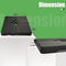 SUMBEL 4-PIECE SQUARE PATIO UMBRELLA BASE - Scratch & Dent
