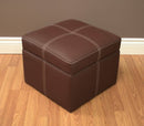 Ameriwood Home DHP Delaney Small Square Storage Orroman - Brown - Brand New