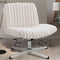 BRICK ATTIC CRISS CROSS CHAIR ARMLESS OFFICE CHAIR FOR HOME & BEDROOM - BEIGE - Like New