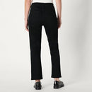 AMAZON ESSENTIALS WOMEN'S HIGH-RISE STRAIGHT LEG JEAN - SIZE 6S - BLACK - Like New