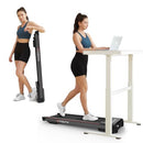 GOYOUTH 2 IN 1 UNDER DESK ELECTRIC TREADMILL EXERCISE MACHINE - BLACK MEDIUM - Like New
