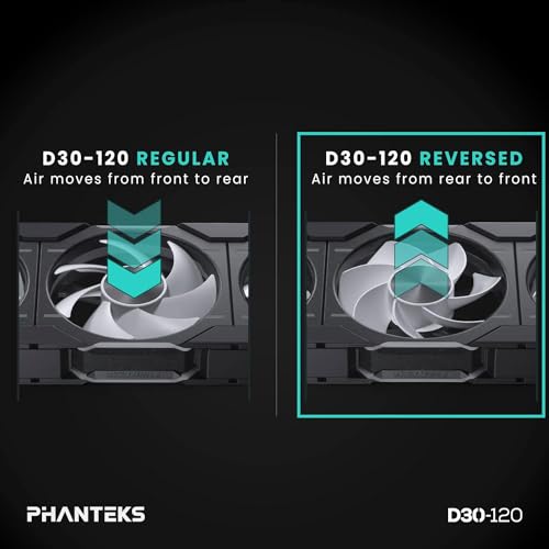 PHANTEKS PH-F120D30R_DRGB_PWM_BK01 - BLACK - Brand New