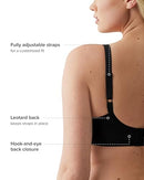 855186 Wacoal Women's Retro Chic Underwire Bra, Size 36C, Black - Brand New