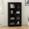 Ameriwood Home Quinton Point 4-Shelf Bookcase Glass Doors 348012PCOM - Espresso Like New