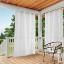 TOWN & COUNTRY BASICS CABANA CURTAIN LIGHT FILTERING OPACITY 54"x96" - WHITE - Brand New