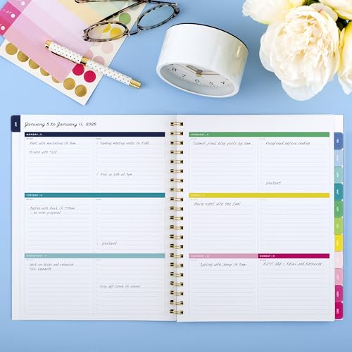 2026 AT A GLANCE PLANNER SIMPLIFIED BY EMILY LEY WEEKLY MONTHLY 8.5" x 11" - Brand New