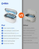 ONLIKIN 45KHZ ULTRASONIC JEWELRY CLEANER, 35W, 5 TIMER, QUIET, HCU01A - WHITE - Like New