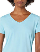 AMAZON ESSENTIALS WOMEN'S ACTIVE QUICK DRY TECH STRETCH TEE V-NECK, SIZE SM - Brand New