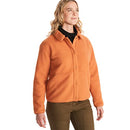 MARMOT WOMEN'S AROS BUTTON-UP JACKET SHERPA FLEECE RETRO STYLE SIZE M COPPER - Brand New