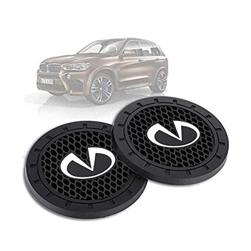 BOVIIYK 2 PIECES AUTO LOGO AUTO TRAVEL CUP HOLDER - BLACK - Brand New