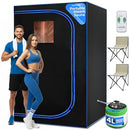 SereneLife Portable Sauna Home 2 Person Steam Tent 4L Steamer 2 Folding Chairs - Like New