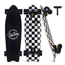 BELEEV 27 Inch Skateboard, Complete Wood Trick Skateboard, 7 Ply Maple - Black - Like New