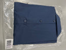 JAMES TAILOR SHORT SLEEVE DRESS SHIRT - SIZE: MEN L - NAVY - Brand New