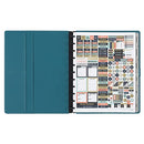 TUL DISCBOUND MONTHLY PLANNER STARTER SET UNDATED LETTER SIZE 9890634 - TEAL - Brand New