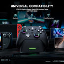 ECHTPower Gaming Controller, WIRELESS, HALL-EFFECT JOYSTICKS - BLACK/SILVER - Like New