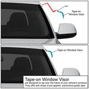 DNA MOTORING Set of 4 Tape-On Window Rain Guards GM B00WAOJYK6 - Smoke - Brand New