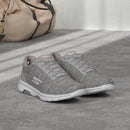 15905 SKECHERS WOMEN'S GO WALK 5 TRUE AIR-COOLED GOGA MAT SIZE 10.5 GRAY - Like New