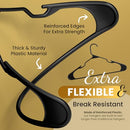 Our Modern Space 50 Pack Plastic Hanger Shirt Pants Coats Standard - Black - Brand New