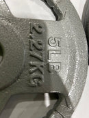 GENERIC CAST IRON 5 POUND WEIGHTS 4 PACK - GRAY - Like New
