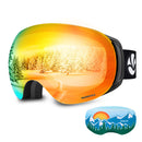 VANRORA SKI GOGGLES INTERCHANGEABLE LENS,BLACK FRAMES/GRAY LEN - Scratch & Dent